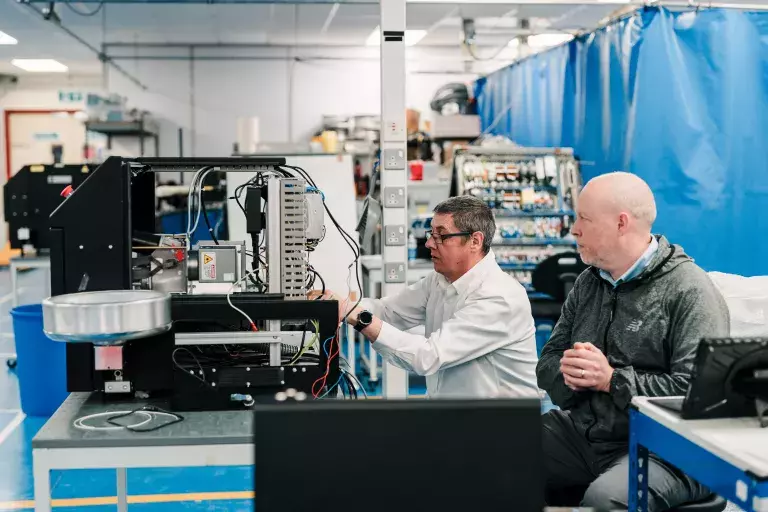 Man working on a machine